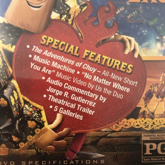 Book of Life Animated Movie DVD Family Comedy Channing Tatum Del Toro NEW Sealed - Picture 4 of 8